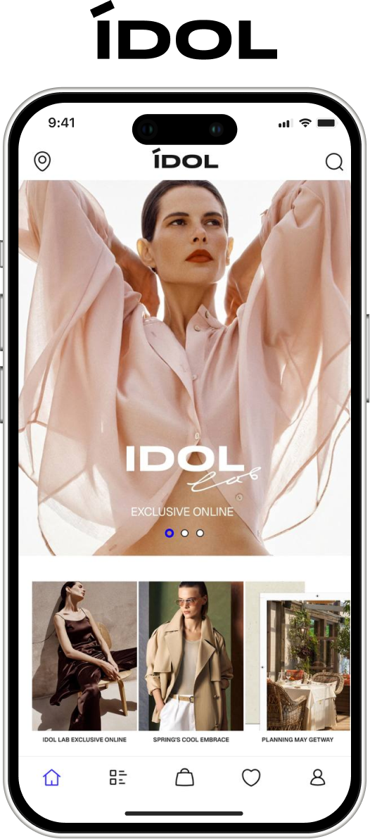 AI-продукт IDOL - мобильное приложение с кастомным UI разработанное на Flutter за 30 дней
