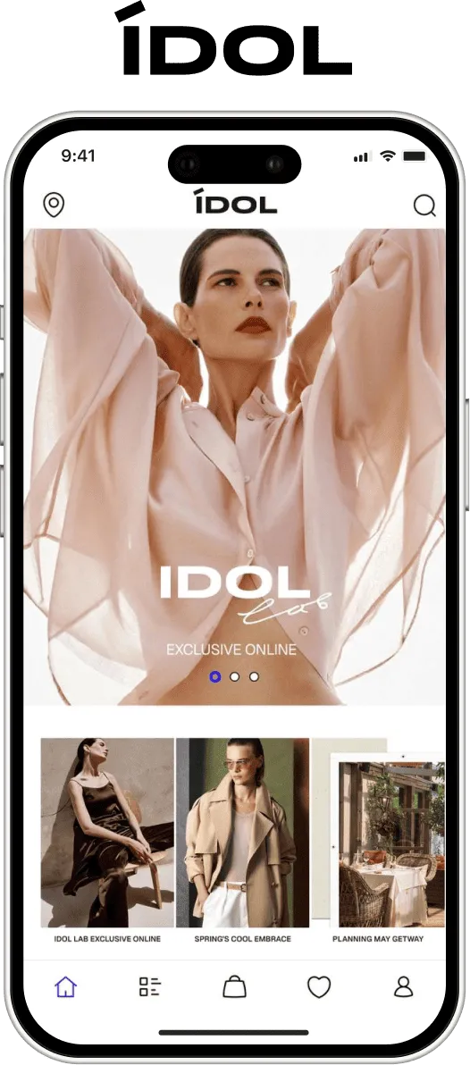 AI-продукт IDOL - мобильное приложение с кастомным UI разработанное на Flutter за 30 дней