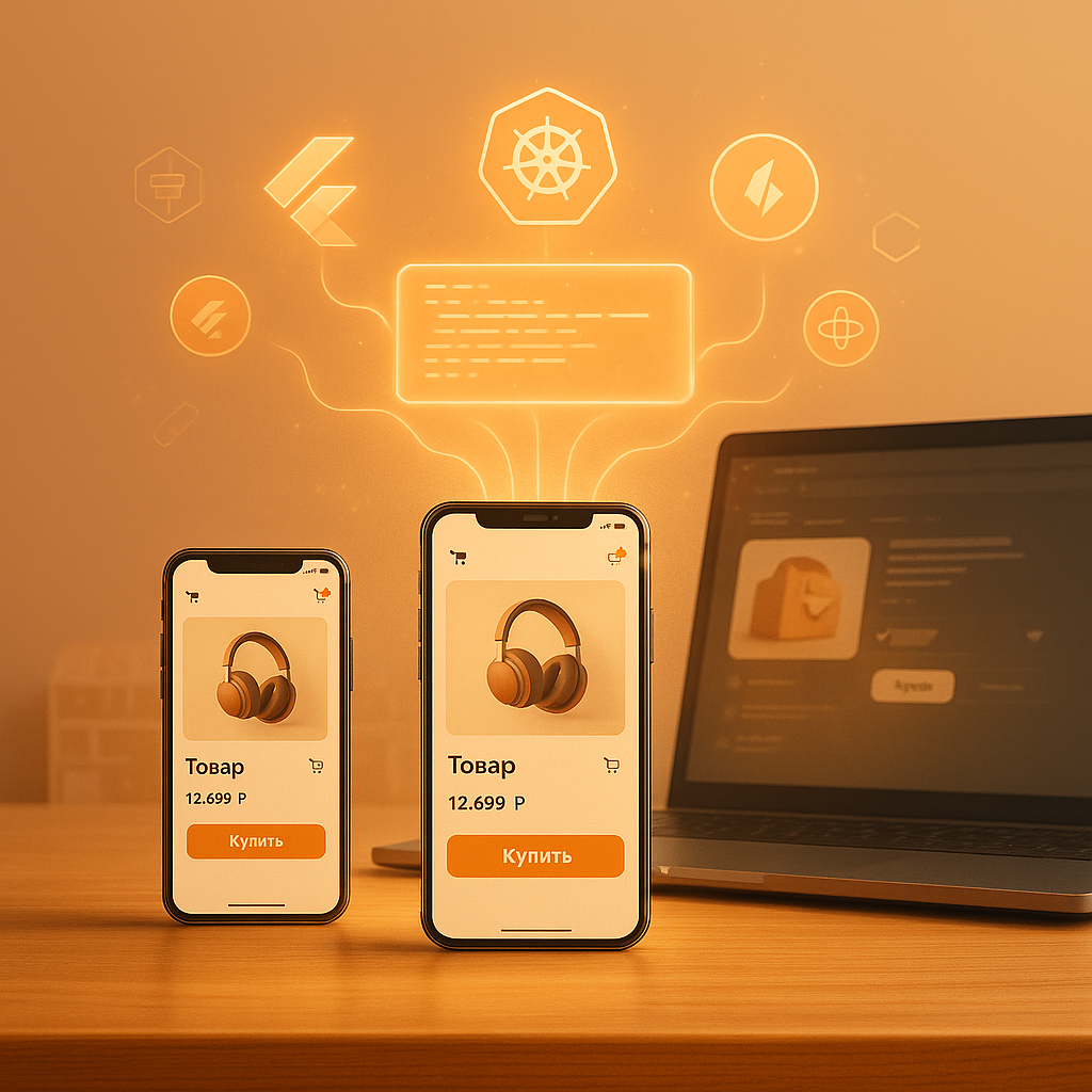 Разработка мобильного приложения и сайта на одной платформе Flutter от чемпионов Рейтинга Рунета 2025