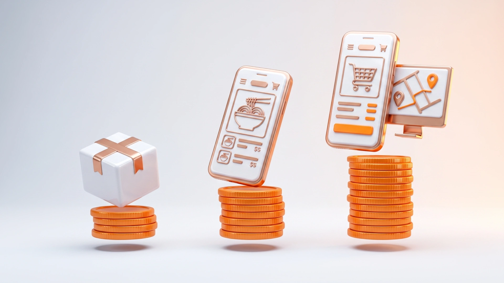 Диапазоны цен на приложение для доставки еды по типам проектов: MVP, платформа, под ключ, индивидуальный и разработка с нуля