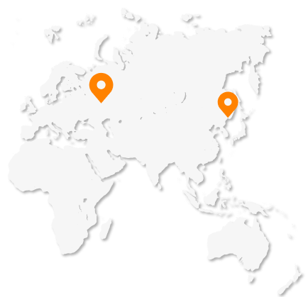 Карта с&nbsp;отмеченными адресами доставки