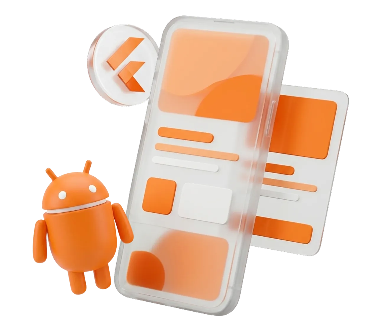 Разработка мобильного приложения для Android на Flutter: интерфейс приложения на экране Android-смартфона