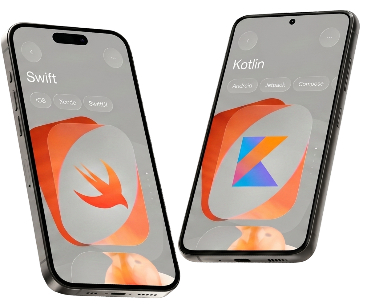 Кросс-платформенное мобильное приложение для iOS и Android — мокапы экранов каталога, корзины и личного кабинета